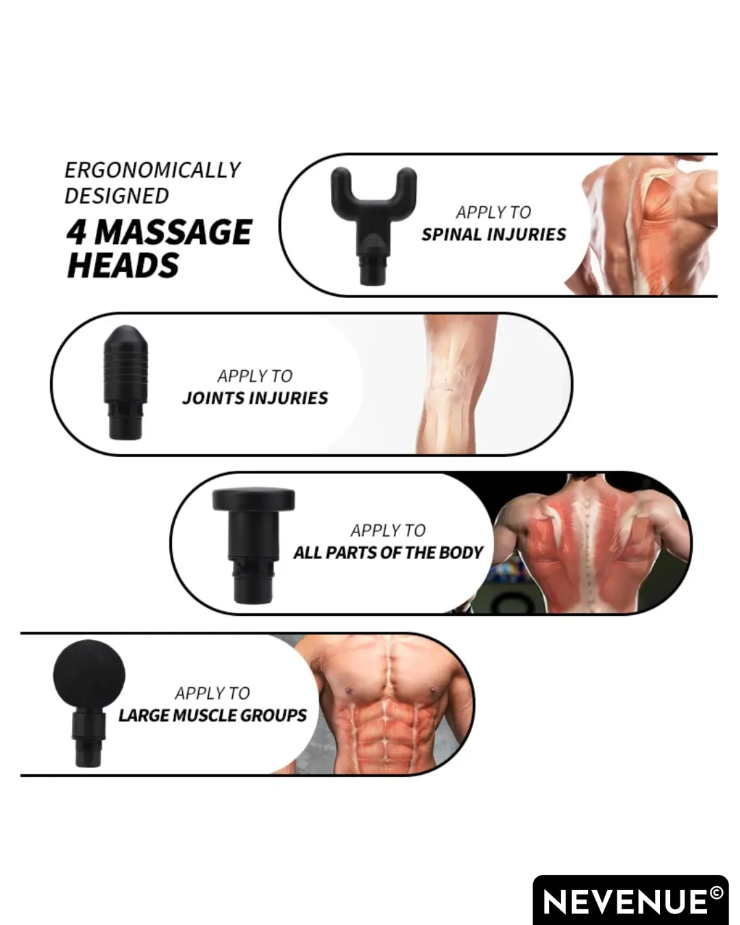 NEVENUE® - Portable Massage Gun™ - Image 3